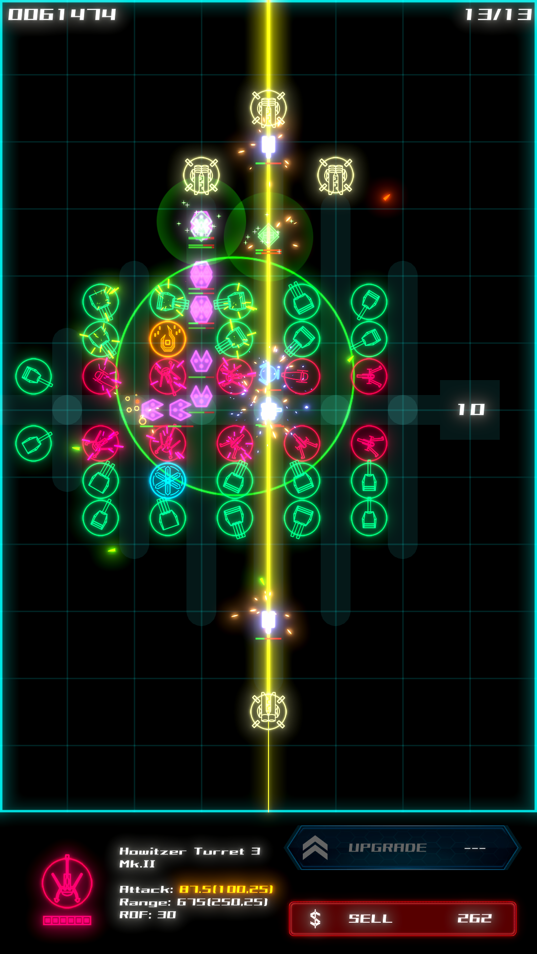 SPHERE DEFENSEの配置戦略スクリーンショット