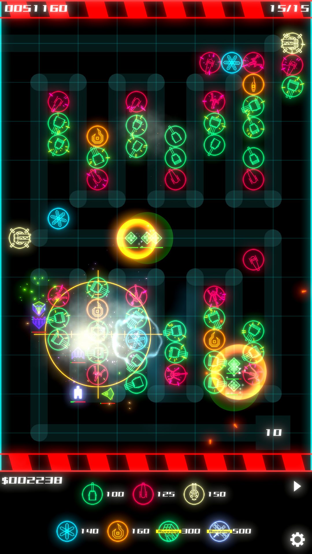 SPHERE DEFENSEのユニット強化スクリーンショット